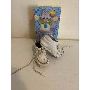 Baby Jacks White Ankle Shoes Size 4.5D Infants Vintage Original Box 1990's